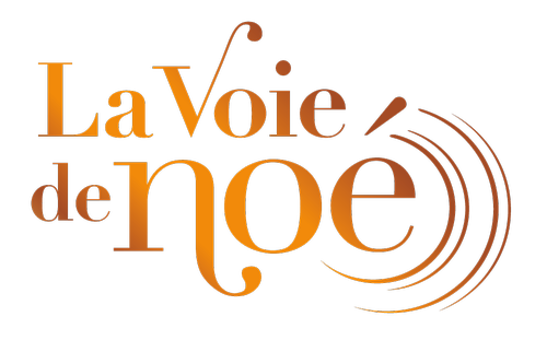 Logo La Voie de Noé aux couleurs dégradées noisette à mandarine